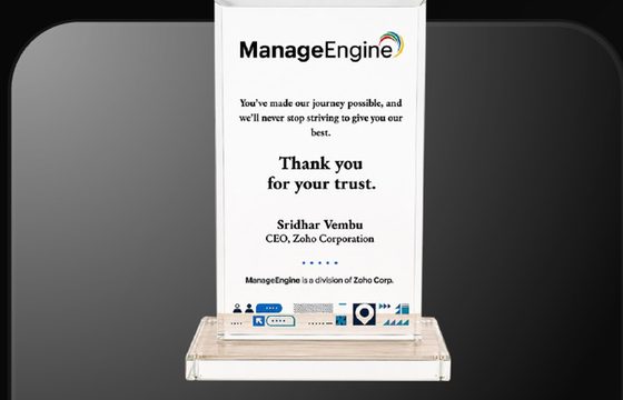 ManageEngine — Teşekkür Plaketi